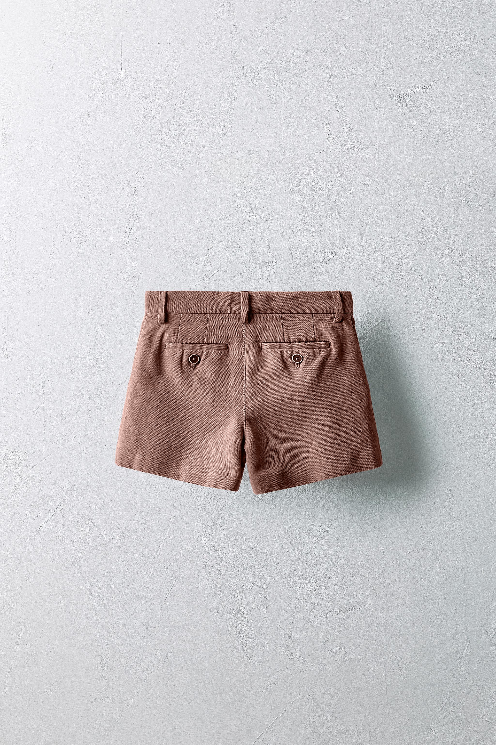 2-5 YEARS/ LIMITED EDITION LINEN BERMUDA SHORTS